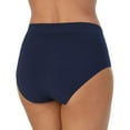 thumbnail image 5 of Carole Hochman Women's Multicolor 5-Pack Full Coverage Seamless Soft Brief Panties (Blue, S, 621210), 5 of 8