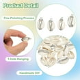 thumbnail image 3 of 10Pcs Encanto de Concha a Granel Pendientes de Concha Natural para Hacer Joyería, Plata, 3 of 6