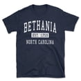 thumbnail image 1 of Bethania North Carolina Classic Established Men's Cotton T-Shirt, 1 of 1