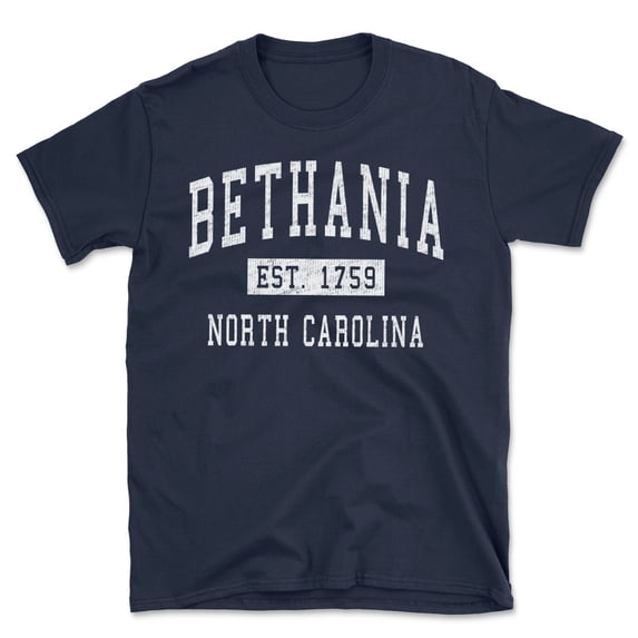 Bethania North Carolina Classic Established Men's Cotton T-Shirt