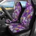 thumbnail image 3 of Pzuqiu Purple Camo Car Seat Cover 3 Pack, Car Seat Covers Full Set Polyester Breathable Easy to Install for Cars Trucks Sedans, 3 of 10