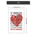 thumbnail image 6 of Happy 1st Anniversary Card for Him Her,1 Year Wedding Anniversary Greeting Card for Wife Husband,First Anniversary Card for Girlfriend Boyfriend,Funny One Year Together Anniversary Card, 6 of 6
