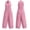 Pink, variant on Womens Sleeveless Cotton Jumpsuit V Neck Wide Leg Romper with Pockets Casual Summer One Piece Outfit,Size 2XL