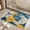 Navy, variant on Indoor Outdoor Area Rug, Washable Tropical Floral Patio Carpet Non Slide Floor Mat For Living Room Backyard Pool Deck Balcony Camping Picnic RV Decorative Home Accent(Light Blue)