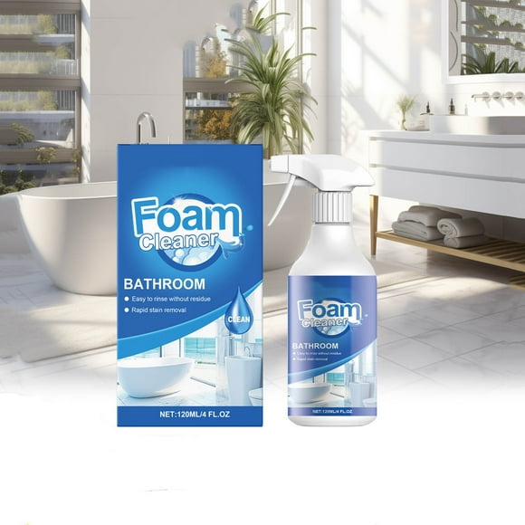 Limpiadores domésticos Limpiador de espuma para baño Azulejos Bañera Agua Manchas Limpiador de sarro 120 ml Detergente