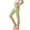 Green, variant on Girls Capri Leggings High Waisted Athletic Leggings with Pockets for Kids Dance Gymnastics Running Green,10 Years