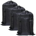 thumbnail image 1 of Nomeni Home Textile Storage,Storage Case,Black Backpack Laundry Bag with Shoulder Straps Large Travel Backpacks Extrawith Drawstring Closure for College Travel Laundromat Apartment Outdoor（3Pcs）, 1 of 7