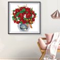 thumbnail image 4 of 5D DIY Diamond Art Kits Resina Lienzo Exquisito Florero Ramo para Oficina Hogar Pared, 4 of 9