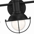 thumbnail image 2 of Designers Fountain Dalton 3 Light Matte Black Bathroom Vanity Light Fixture, D243M-3B-MB, 2 of 3