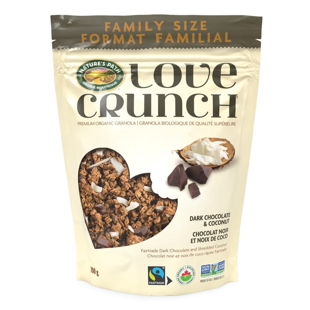 Love Crunch Organic Dark Chocolate & Macaroon Granola 700g Pouch