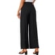 thumbnail image 3 of Pantalones de pierna ancha para mujer INSPIRE CHIC con cordón elástico en la cintura alta, estilo boho palazzo con bolsillos, talla XL, color negro, 3 of 6