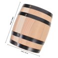 thumbnail image 2 of HONMEET Wooden Barrel Decoration Holding Small Items Khaki 1Set For Bar Setting, 2 of 8