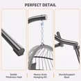 thumbnail image 6 of Huloretions Hanging Egg Chair with Stand,Egg Swing Chair Hanging Swinging Chair with Cushion,Wicker Patio Hammock Swing Chair for Balcony Bedroom Garden, 6 of 7