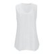 thumbnail image 5 of Camiseta Irregular de Color Sólido Casual de las Mujeres sin Mangas, Elegante Tanque Asimétrico para el Uso Diario de la Primavera, 5 of 8