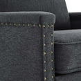 thumbnail image 6 of Modway Ashton Upholstered Fabric Armchair in Charcoal, 6 of 8