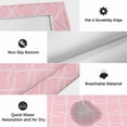 thumbnail image 6 of Pink White Stripes Outdoor Rug for Patio/Deck/Porch, Non-Slip Large Area Rug 6 x 9 Ft, Simple Geometric Modern Monochrome Indoor Outdoor Rugs Washable Area Rugs, Reversible Camping Rug Carpet Runner, 6 of 8
