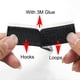 thumbnail image 4 of Cinta de sujeción de gancho y bucle autoadhesiva fuerte, adhesivo de nailon Belcro Coser Adhesif para accesorios de bricolaje, 1M, 16-100mm, 4 of 4