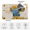 thumbnail image 4 of Sunflower Doormat Outdoor Entrance 16"x24", Watercolor Summer Floral Truck Vintage Absorb Moisture Dirt Door Mats, Non-Slip Rubber Backing Floor Mats Indoor, Low-Profile Front Door Rugs, 4 of 9