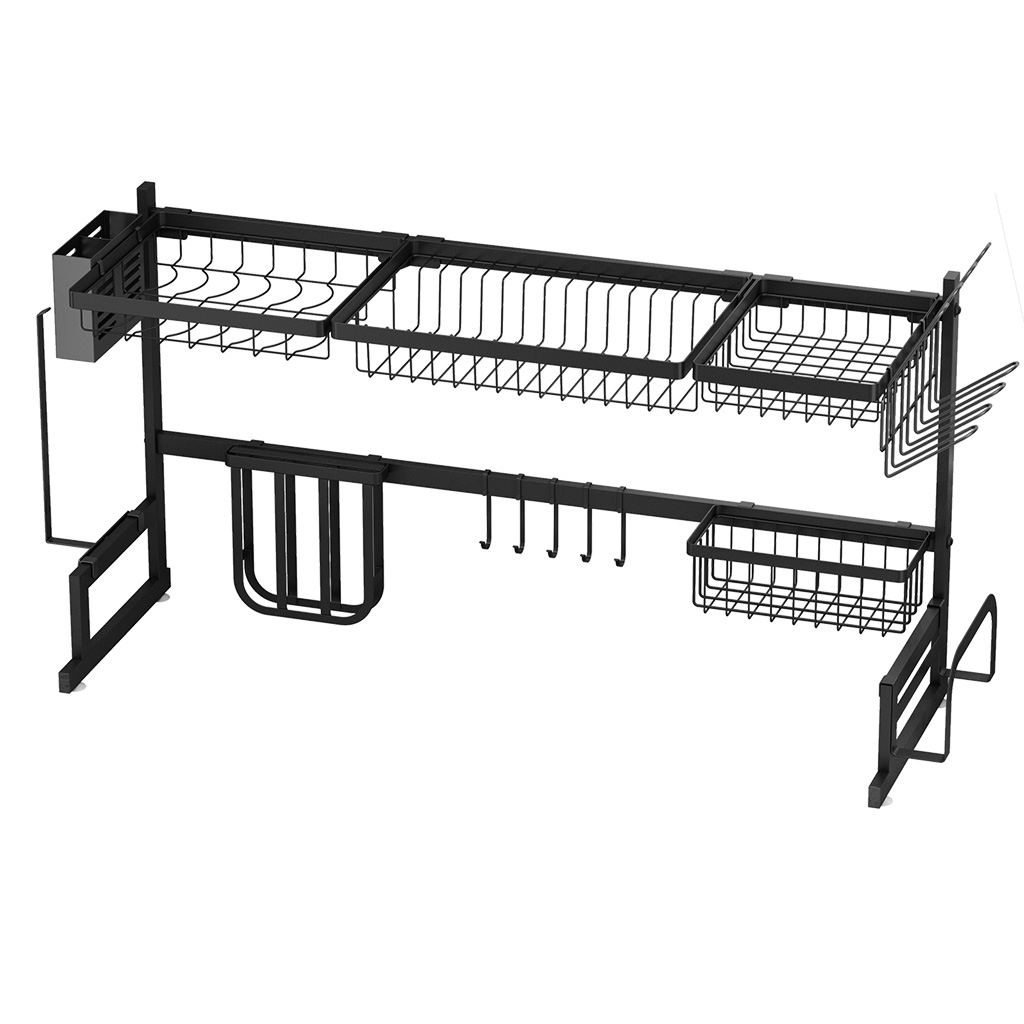 LANGRIA Dish Drying Rack Over Sink Display Stand, 2Tier Stainless