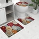 thumbnail image 2 of Yhmxh Alfombrillas de baño para bañoAlfombrilla de baño en forma de U, alfombrilla para el pie, alfombrilla para el baño, alfombrilla moderna para la puerta del baño, tres juegos Decoración del baño, 2 of 5