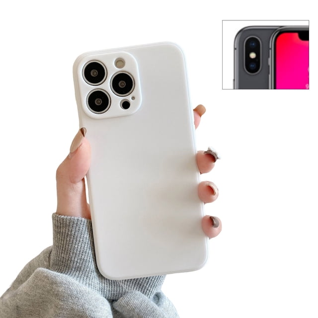 Silicone Back Phone Covers with Simple Style Full Rugged Bumper Anti-Slip Design for Iphone 7P/8P/6G/6P/7G/8G/SE/X/XS