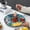 Green, variant on Plastic Serving Trays for Party - Party Trays for Serving Food - 9 Inch Trays and Platters - Veggie Tray Platter/Divided Serving Tray