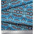 thumbnail image 3 of Soimoi Rayon Fabric Mandala Kaleidoscope Print Fabric by The Yard 42 Inch Wide, 3 of 3