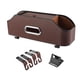 thumbnail image 2 of Caja de almacenamiento para el respaldo del asiento del coche, de cuero sintético, para botellas de coche. Marron oscuro, 2 of 9