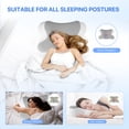 thumbnail image 4 of Cervical Pillow for Neck Pain Relief,Memory Foam Pillows for Side Back Orthopedic Ergonomic,Best Gift,Queen Size, 4 of 7