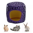 thumbnail image 2 of Hamac de Hamster Réutilisable, Hamster Suspendu, Couleur Foncée pour le Léopard Violet Écureuil, 2 of 8