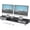 Black, variant on Fenge Monitor Stand, Dual Monitor Stand with 2 Drawers