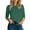Green, variant on MIXUE Womens Summer Tops Solid Color Round Neck Long Sleeve Fashion Casual T-shirts Holiday Wear,Green,M