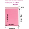 thumbnail image 3 of SLGHLSAHG 25 Pack 4x6 Inches Small Pink Poly Bubble Lined Mailers Padded Shipping Envelopes Self Seal Mailer Waterproof, Shockproof and Dustproof (Pink 4x6 Inches-25pcs) A65560, 3 of 8