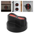 thumbnail image 1 of EXHUMKY Universal Black Gas Stove Control Knob with Brushed Finish Electroplating for Precise Temperature Control, 1 of 8
