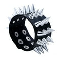 thumbnail image 2 of Soumake Punk Men Women Faux Leather Multiple Spikes Bracelet Bangle Jewelry Wrist Decor, 2 of 8