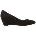 thumbnail image 4 of Bandolino Womens Franci Closed Toe Wedge Pumps, Black, Size 8.0 iSNx, 4 of 7