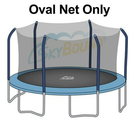 SKYBOUND 17' Oval Trampoline Net Using 6 Poles