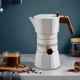 thumbnail image 3 of Coffee Maker Aluminum Serving 2 Cup Strong 100 Filter Paper Coffee Maker Pot for White, 3 of 8