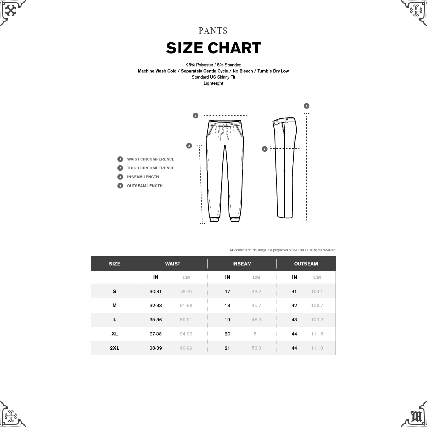Ma Croix Mens Stripe Track Pants Skinny Fit Stretch Casual Elastic