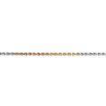 thumbnail image 3 of 14k Tri Colored 20 Inch 2.5mm Rope Chain Necklace Pendant Charm, 3 of 9