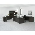 thumbnail image 2 of Lorell Prominence 2.0 Espresso Laminate Box/Box/File Right-Pedestal Desk - 3-Drawer 1" Top, 72" x 42" x 29" - 3 x File Drawer(s), Box Drawer(s) - Single Pedestal on Right Side - Band Edge - Material:, 2 of 8