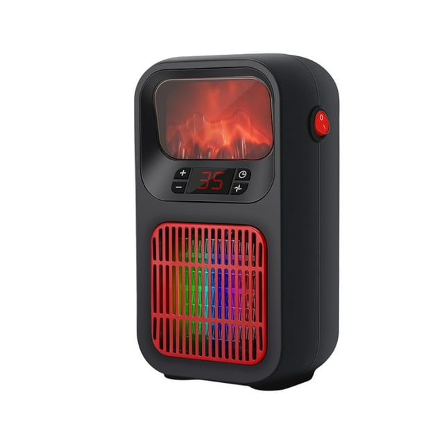 EARKITY Space Heater, Small Portable Space Heater, Plug in Heater for Indoor Use, Mini Electric Fireplace Heater, Fast Heating for Office Room Desk Indoor