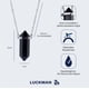 thumbnail image 5 of Collar Hombre LUCKMAN Vince Cadena Acero Inoxidable Dije Obsidiana Negra UNITALLA, 5 of 6