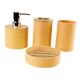 thumbnail image 5 of Conjunto de accesorios de baño 4x, bandeja de jabón, botella decorativa de loción de soporte para cepillo de dientes multipropósito para baño, hogar, amarillo, 5 of 9
