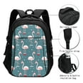thumbnail image 3 of Balery Flamingo Mochila con carga USB para hombre y mujer - Mochila impermeable y antirrobo para portátil con puerto USB para viajes, trabajo, estudios y universidad, 3 of 7