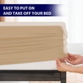 thumbnail image 7 of Subrtex Bed Sheets Wrinkle Resistant Premium Microfiber Deep Pocket Fitted Sheet, Khaki, Full, 7 of 7