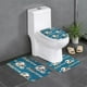 thumbnail image 1 of Juego de 3 alfombras de baño del equipo Dolphins Alfombra antideslizante para baño de 24 x 16 pulgadas, 1 of 7