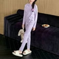 thumbnail image 6 of BLVB Girls Thermal Underwear Set Soft Winter Thermal Top and Bottom with Fleece Lined Kids Base Layer for Girls, 6 of 6