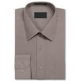 thumbnail image 2 of Men's Long Sleeve Regular Fit Button Up Pocket Solid Standard Cuff Dress Shirt, 2 of 2