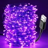 10M 100LED UV String Light USB Christmas Halloween Party Waterproof DIY Bar Lamp for Germicidal Stage Haunted House